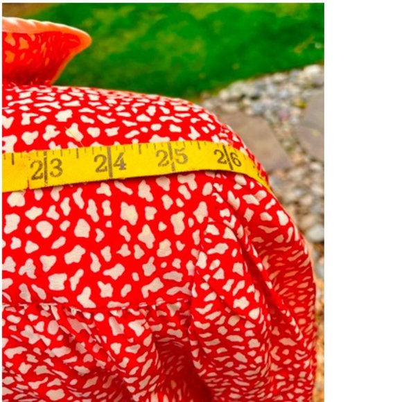 Authentic Vintage Valentino Studio Red White Dress By Jack Mulqueen Silk Unsized - Picture 6 of 9